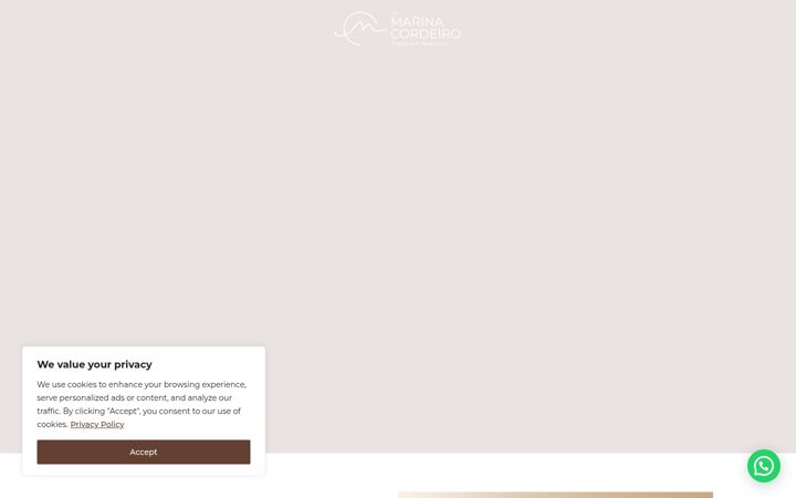 Screenshot of drmarinacordeiro.com