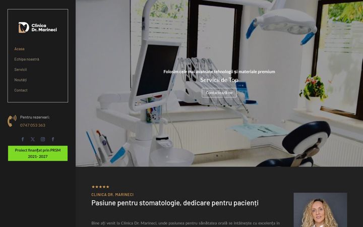 Screenshot of drmarineci.ro
