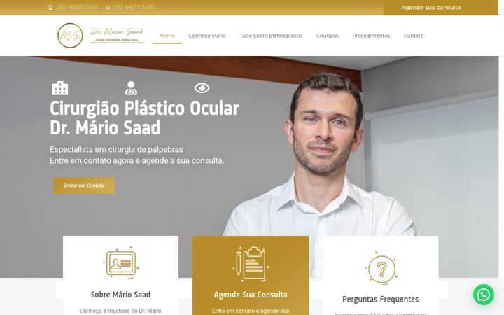 Skärmbild av drmariosaad.com.br