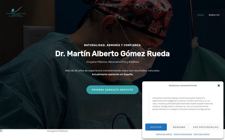 Screenshot of drmartingomez.com