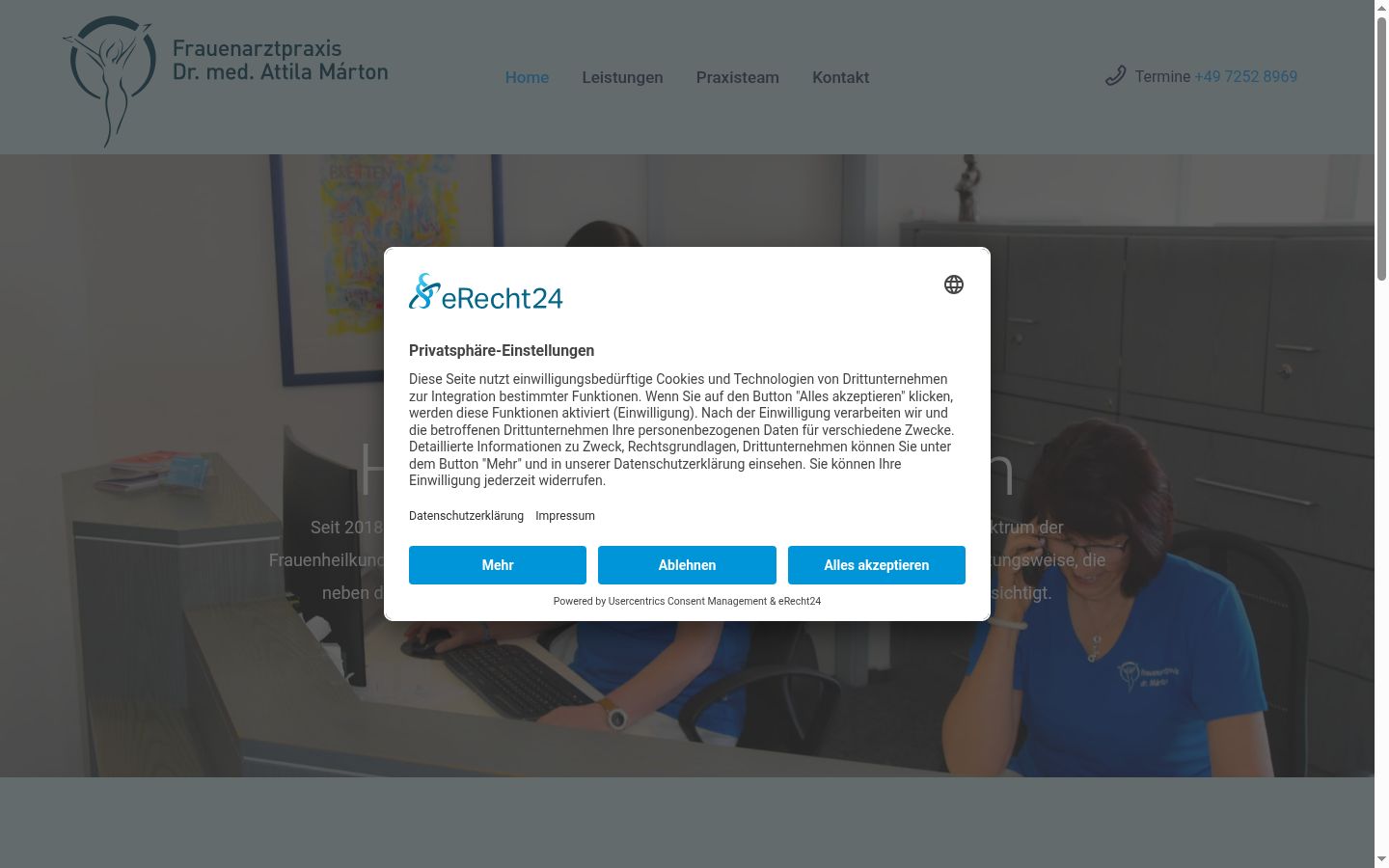 Zrzut ekranu banera zgody wyświetlanego przed jakąkolwiek interakcją