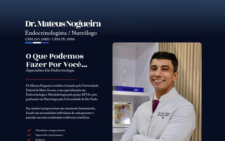 Skärmbild av drmateusnogueira.com.br