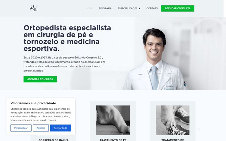 Skärmbild av drmatheuscorrea.com.br