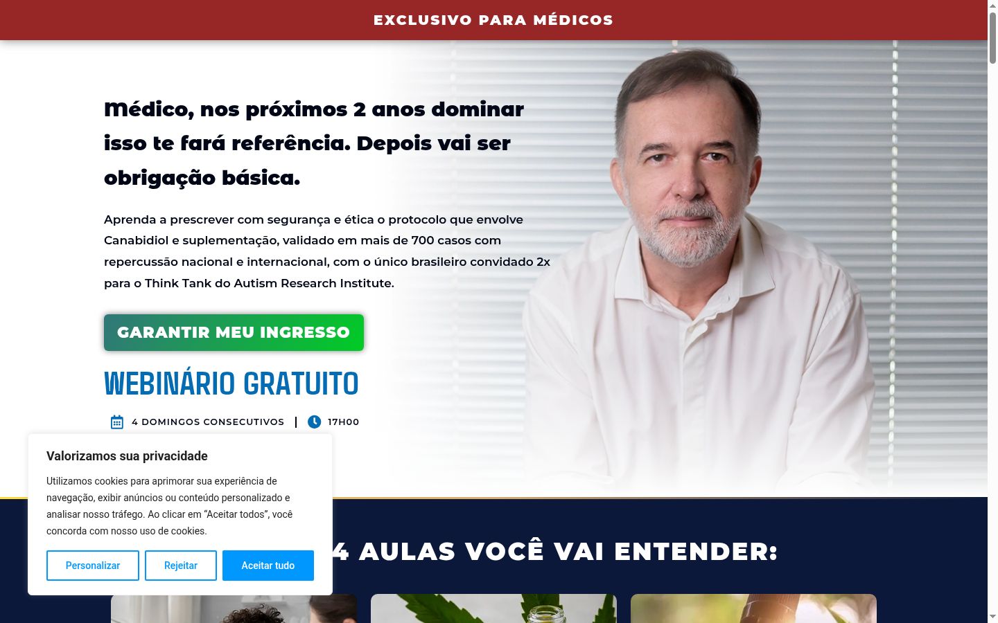 Screenshot του banner συγκατάθεσης που εμφανίστηκε πριν από οποιαδήποτε αλληλεπίδραση