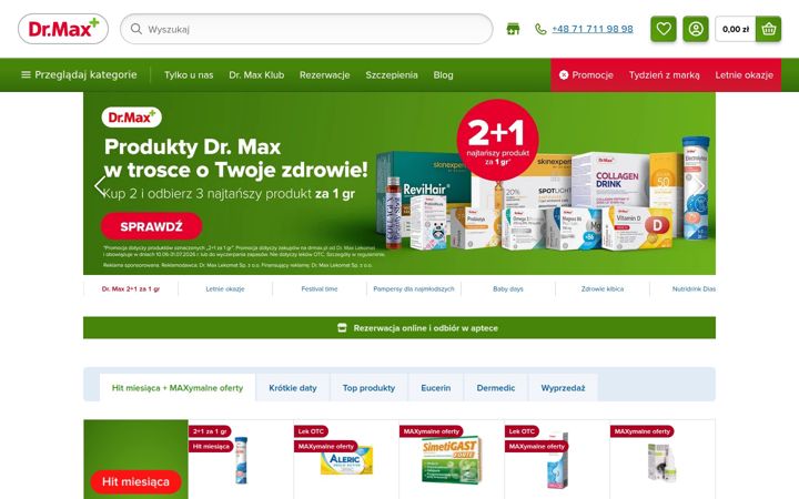 Screenshot of drmax.pl
