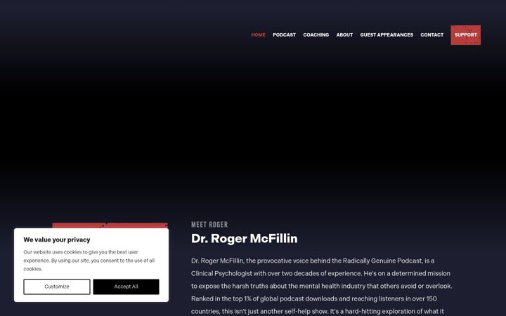 Screenshot of drmcfillin.com
