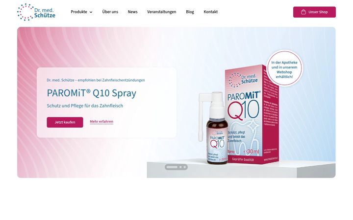 Screenshot von drmedschuetze.at