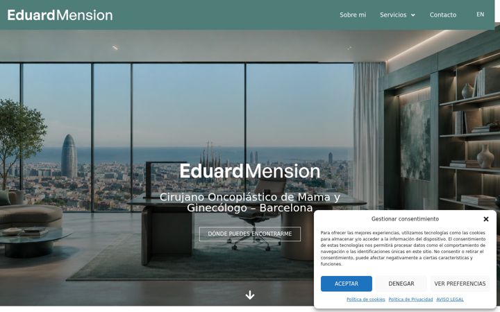 Screenshot of drmension.com
