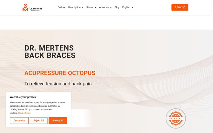 Screenshot of drmertensinnovations.com