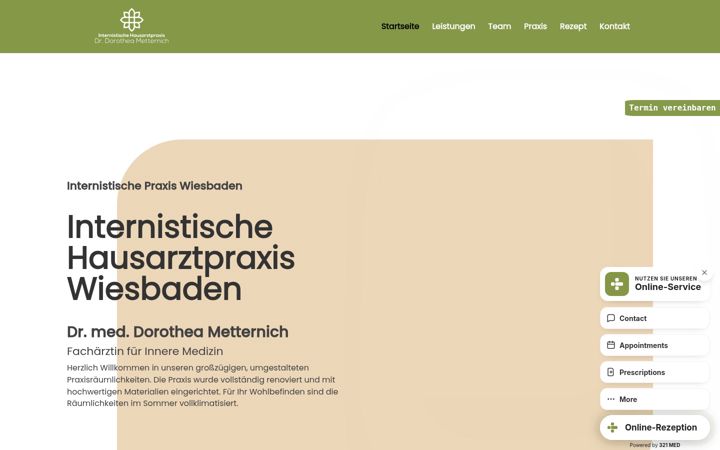 Screenshot of drmetternich.de