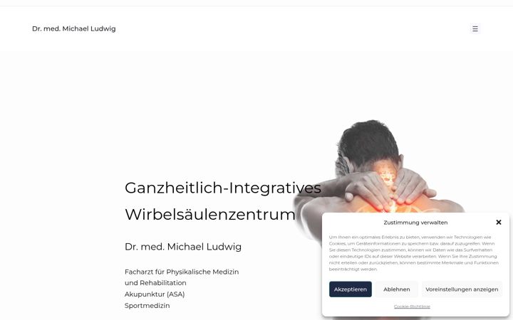 Screenshot of drmichaelludwig.com