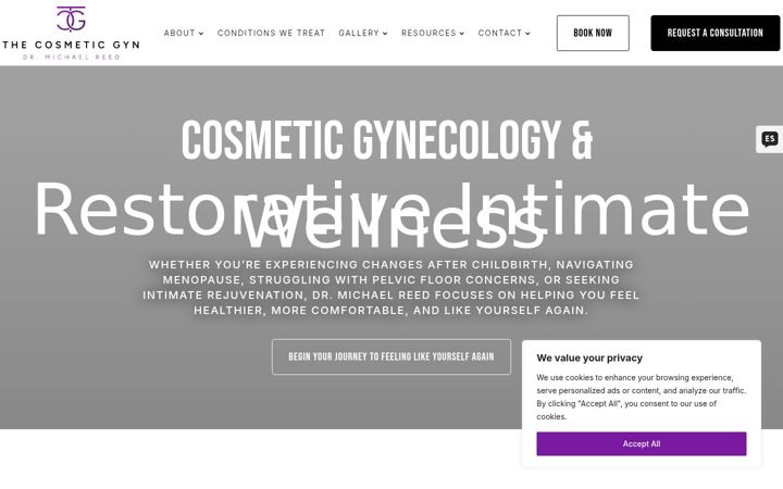 Screenshot of drmichaelreed.com