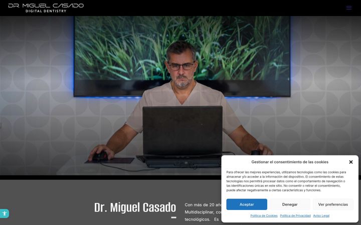 Screenshot of drmiguelcasado.com