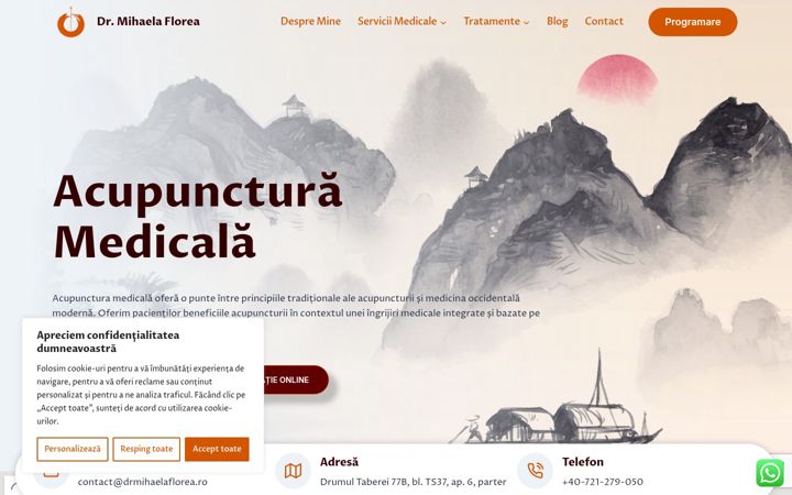 Screenshot of drmihaelaflorea.ro