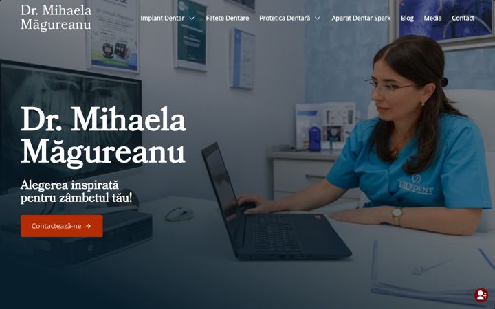 Screenshot of drmihaelamagureanu.ro