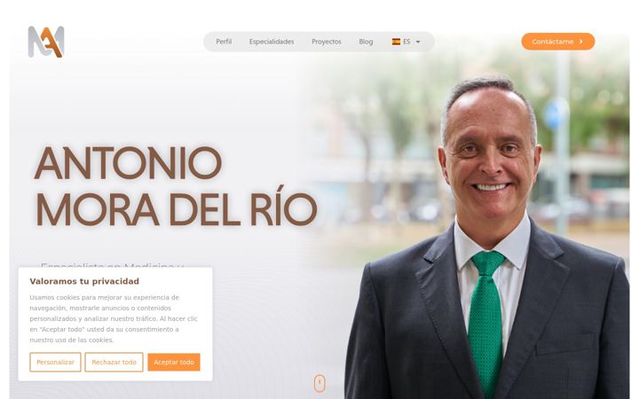 Screenshot of drmoradelrio.com