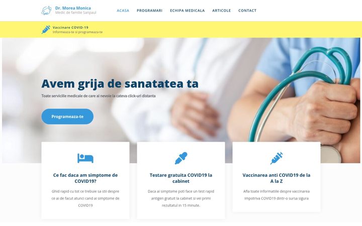 Screenshot of drmoreamonica.ro