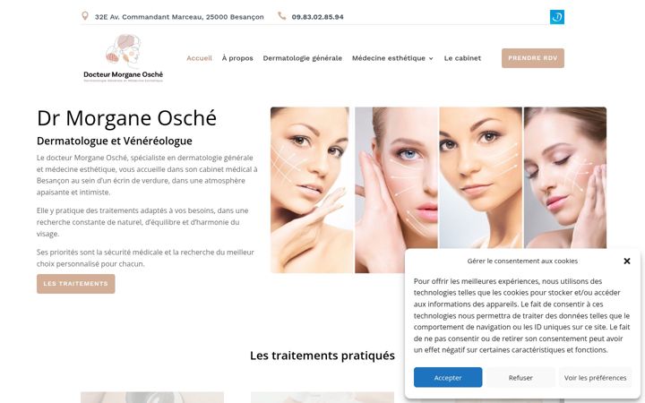 Screenshot of drmorganeosche.fr