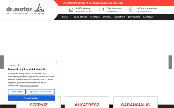 Screenshot of drmotor.hu
