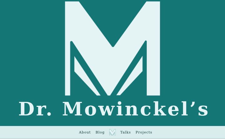 Capture d'écran de drmowinckels.io