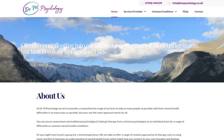 Screenshot di drmpsychology.co.uk