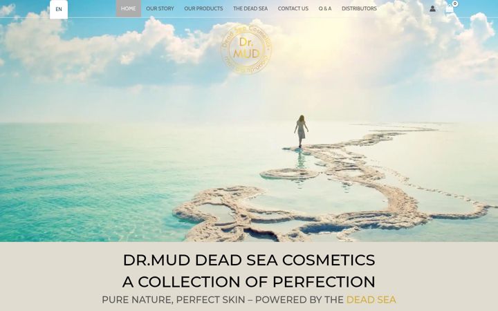 Screenshot of drmuddeadsea.com