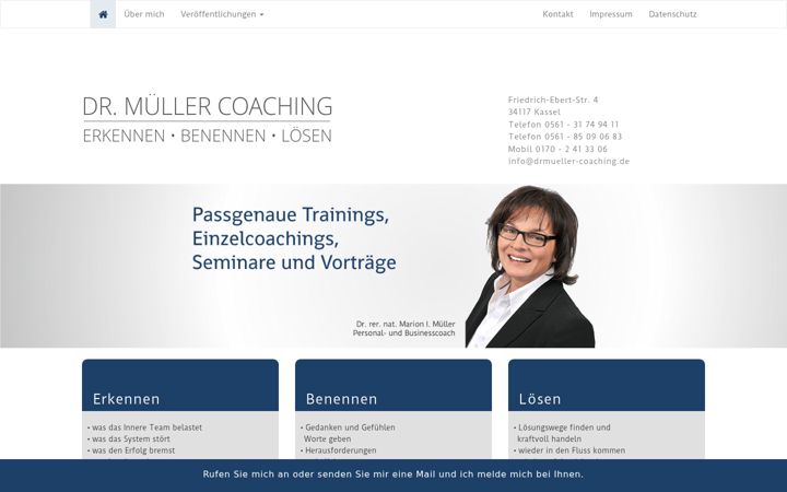 Screenshot of drmueller-coaching.de