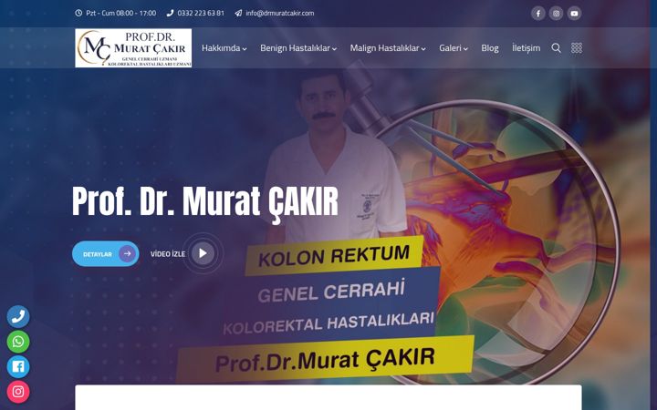 Screenshot of drmuratcakir.com