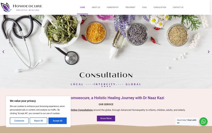 Screenshot of drnaazkazi.com