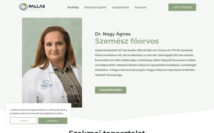 Screenshot of drnagyagnes.hu