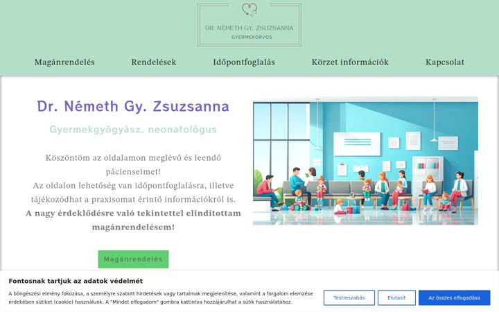 Screenshot of drnemethgyzsuzsanna.hu