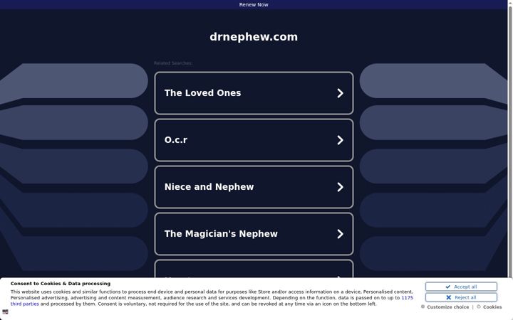Screenshot of drnephew.com