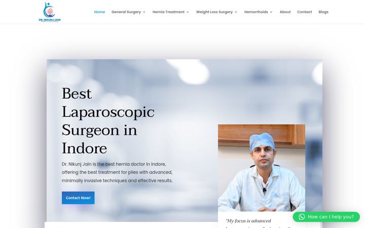 Screenshot of drnikunjjain.com