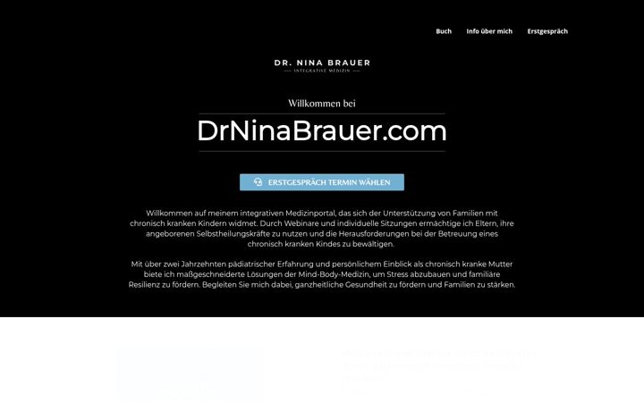 Screenshot of drninabrauer.com