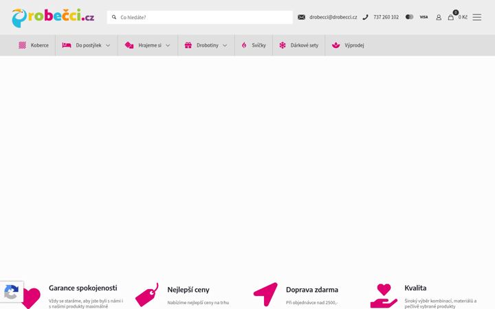 Snímek obrazovky drobecci.cz