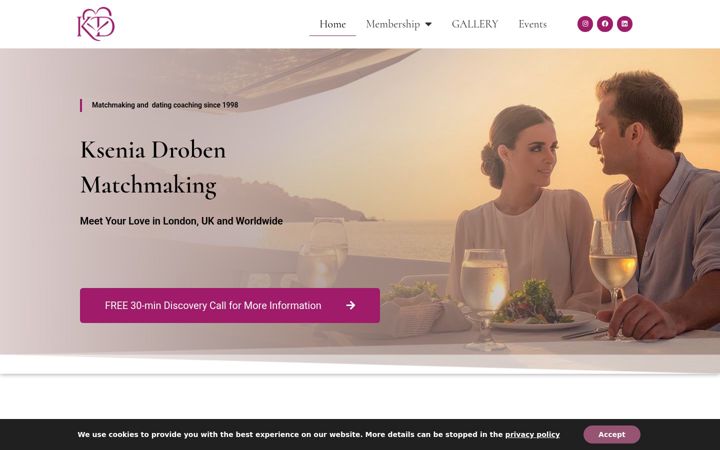 Screenshot of droben-matchmaking.com