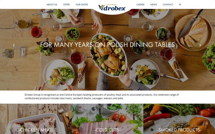 Kuvakaappaus sivustosta drobex.com.pl