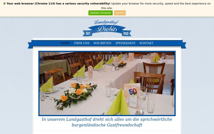 Screenshot von drobits.at