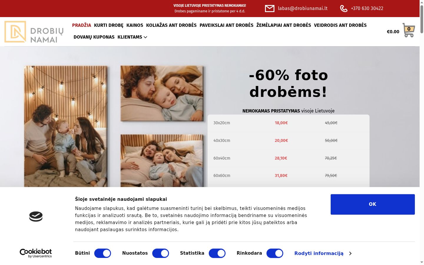 Snímek obrazovky baneru souhlasu zobrazeného před jakoukoli interakcí