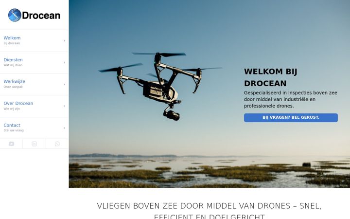Screenshot di drocean.nl
