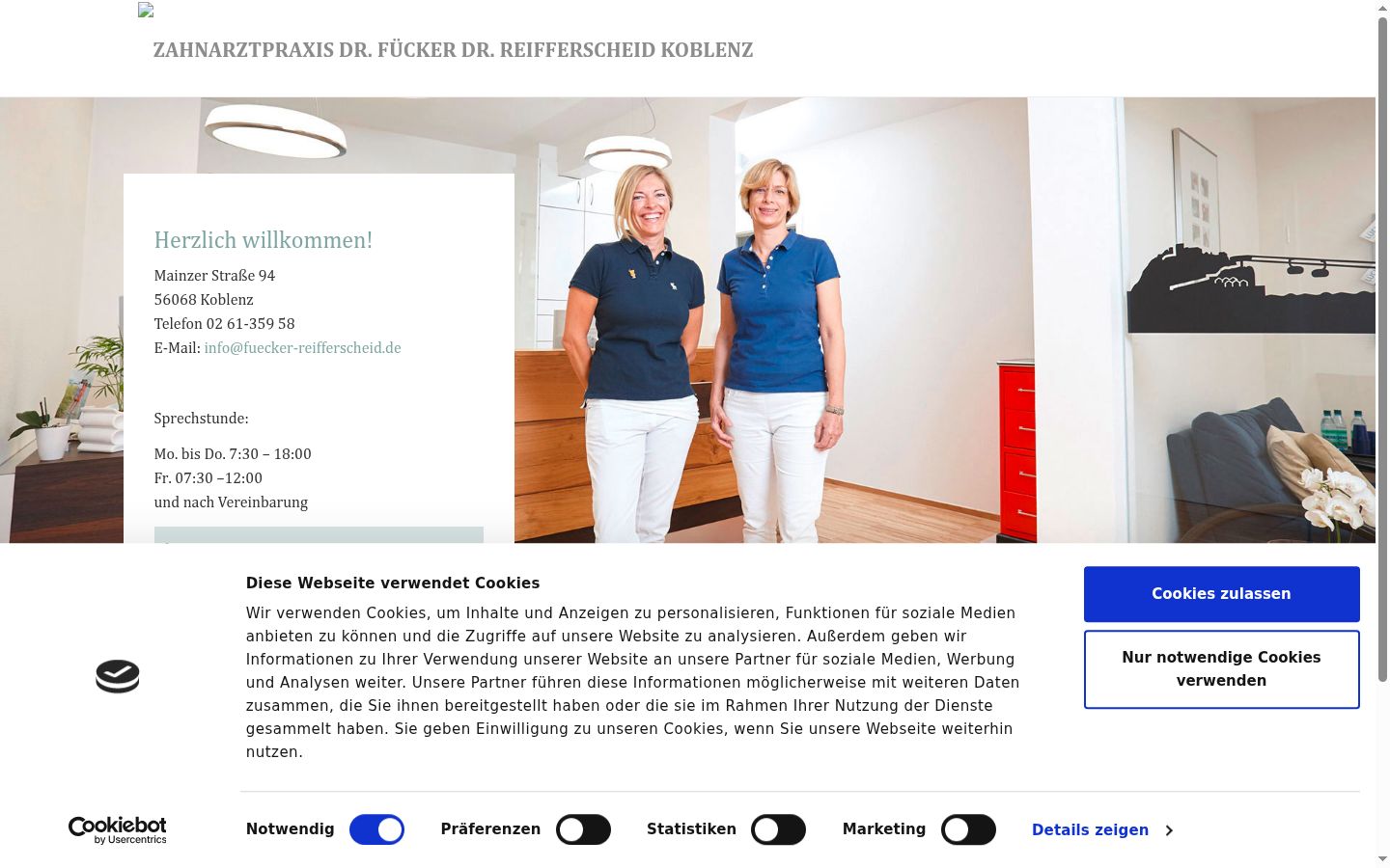 Posnetek zaslona pasice za privolitev, prikazane pred kakršno koli interakcijo