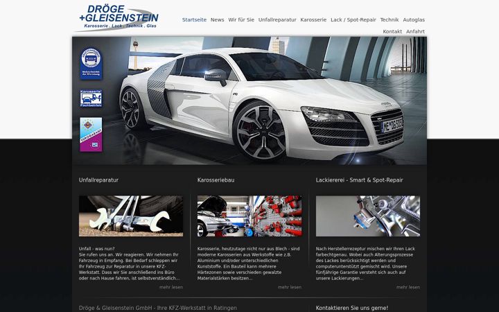 Screenshot of droege-gleisenstein.de