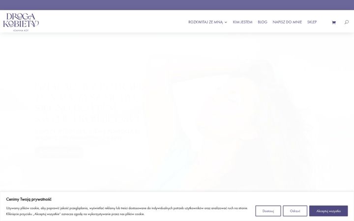 Captura de ecrã de drogakobiety.pl