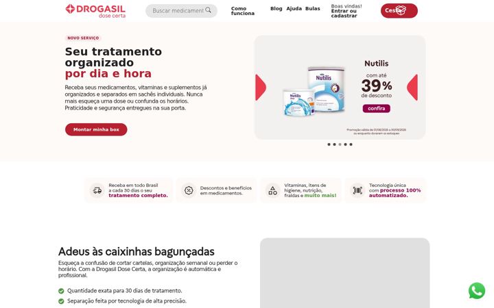 Skärmbild av drogasildosecerta.com.br
