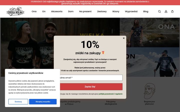 Screenshot of drogawolna.com