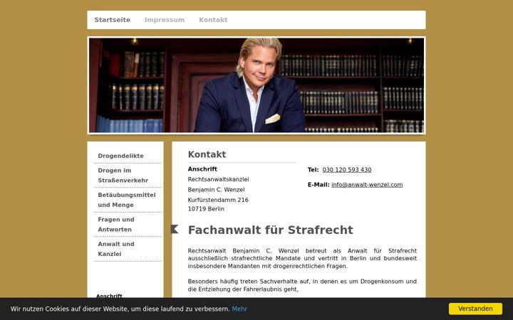 Screenshot of drogenanwalt-berlin.de