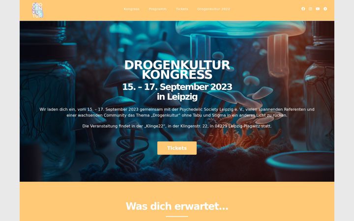 Snimka zaslona za drogenkultur.de
