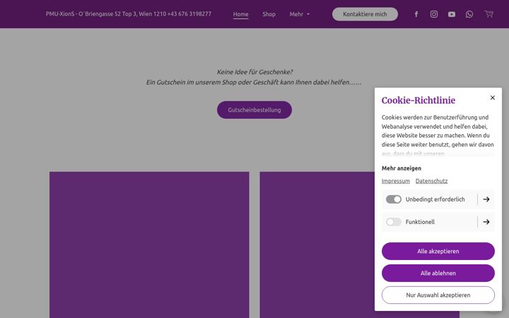 Screenshot von drogerieonline.at