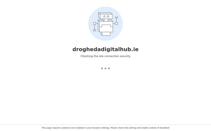 Ekraanipilt saidist droghedadigitalhub.ie