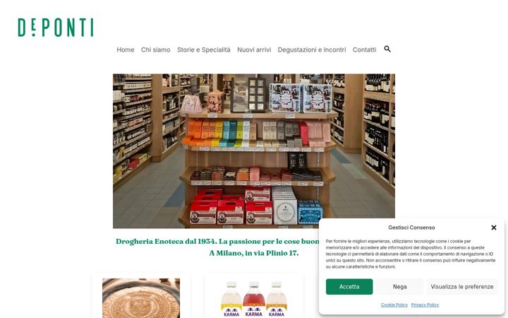 Skærmbillede af drogheriadeponti.it